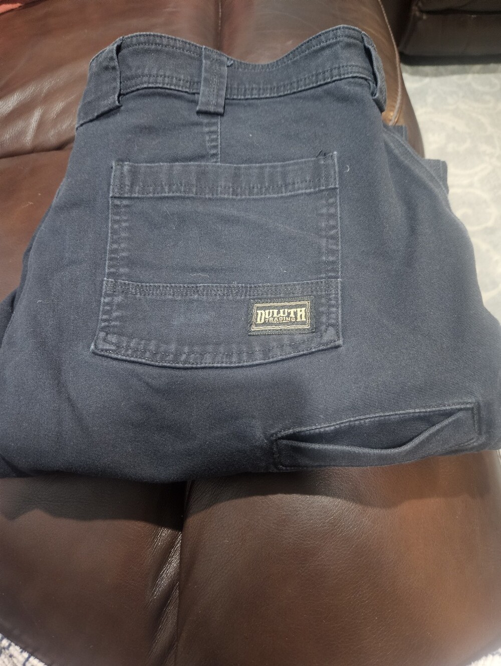 Duluth Trading Company Black Cargo Work Pants Size 40/34